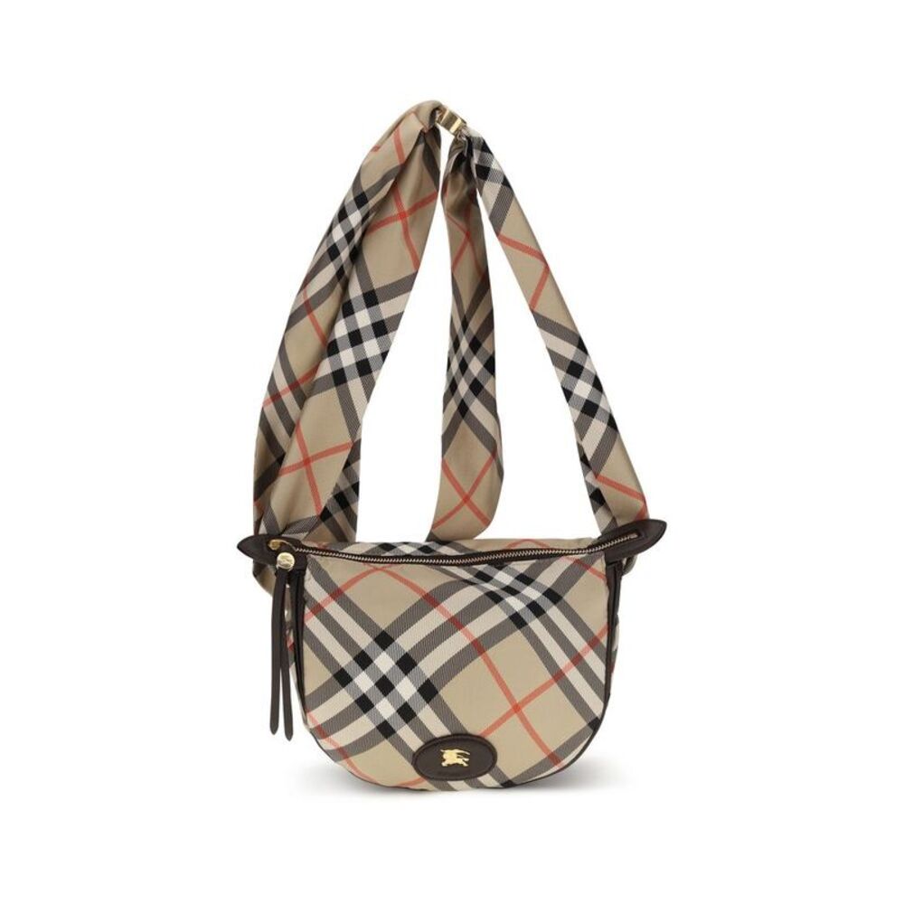 Burberry Beige Silk Shoulder Women's Bag